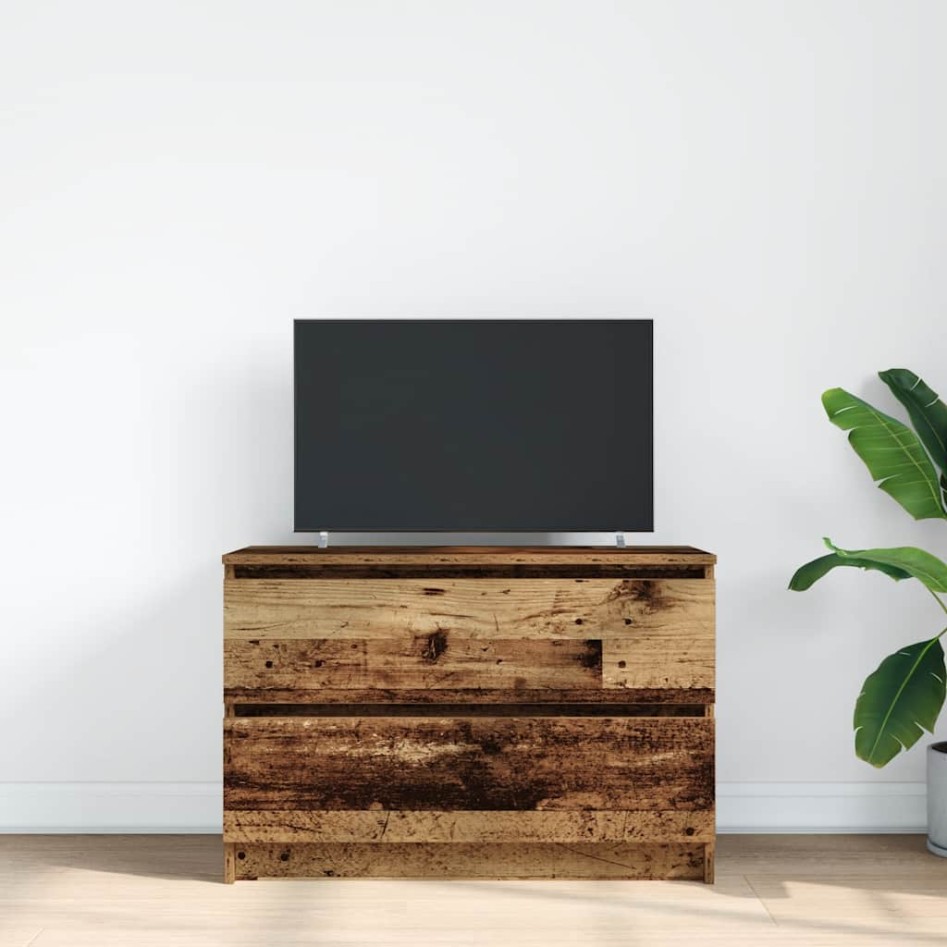 Mueble de TV de madera antigua 80x35x54 cm Madera de