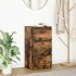 Aparador roble ahumado 37,5x35x76 cm madera de