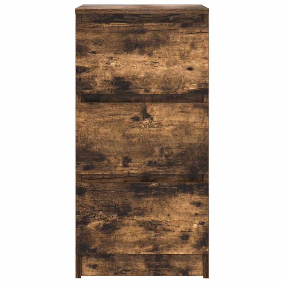Aparador roble ahumado 37,5x35x76 cm madera de