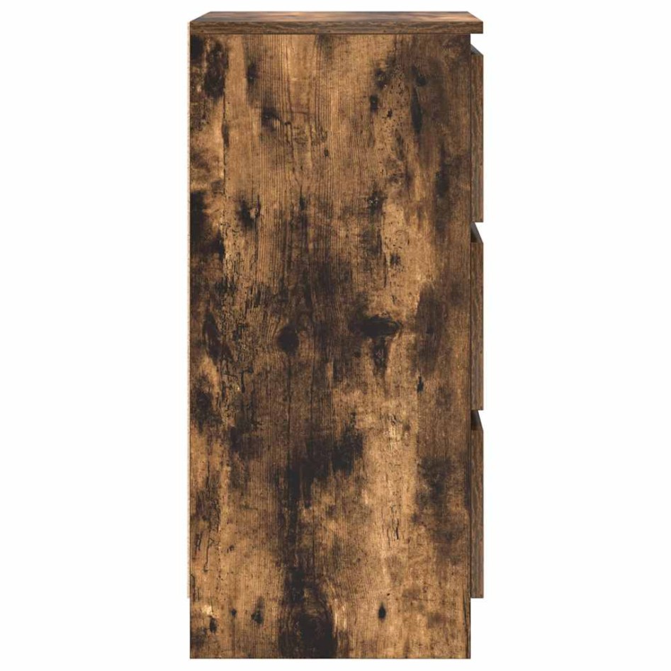 Aparador roble ahumado 37,5x35x76 cm madera de