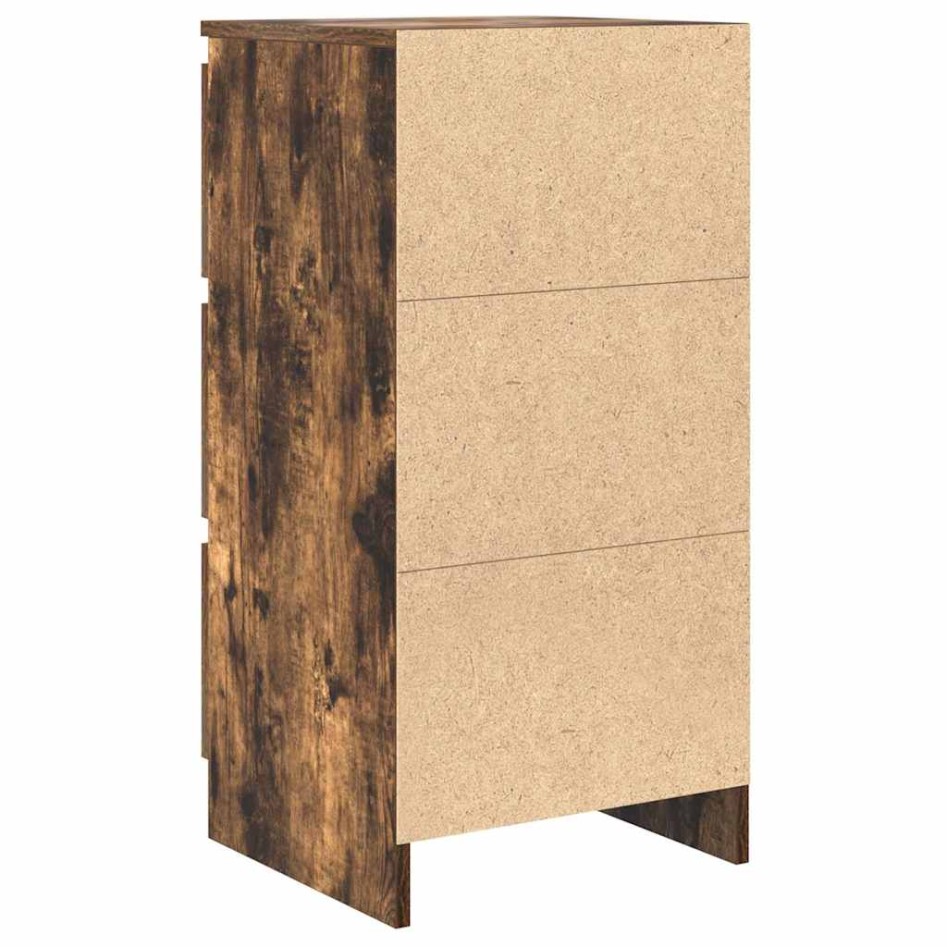 Aparador roble ahumado 37,5x35x76 cm madera de