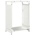 Leñero blanco 44x28x65 cm Acero laminado en