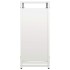 Leñero blanco 44x28x65 cm Acero laminado en
