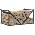 Leñero antracita 70x43x34,5 cm Acero laminado en