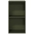 Leñero verde oliva 40x30x75 cm Acero laminado en