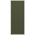 Leñero verde oliva 40x30x75 cm Acero laminado en