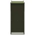 Leñero verde oliva 69,5x35x81 cm Acero laminado en