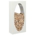 Leñero blanco 50x23x100 cm Acero laminado en