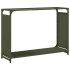 Leñero verde oliva 90x28x65 cm Acero laminado en
