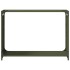 Leñero verde oliva 90x28x65 cm Acero laminado en