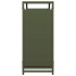 Leñero verde oliva 90x28x65 cm Acero laminado en
