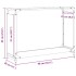 Leñero blanco 90x28x65 cm Acero laminado en