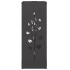 Leñero negro 40x30x80 cm Acero laminado en