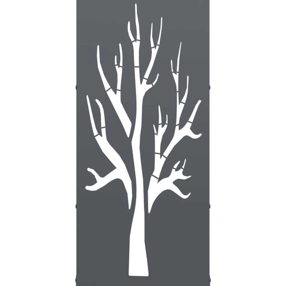 Leñero antracita 40x30x80 cm Acero laminado en