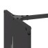 Leñero negro 40x30x80 cm Acero laminado en