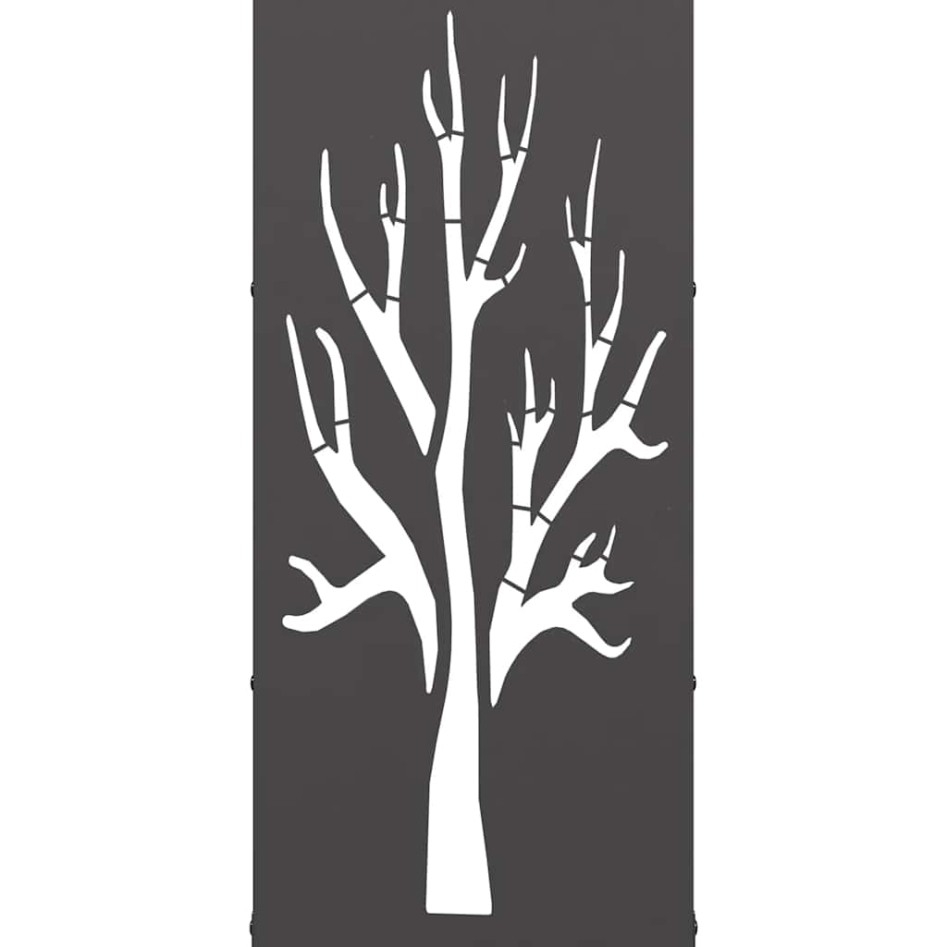 Leñero negro 40x30x80 cm Acero laminado en