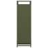 Leñero verde oliva 44x28x90 cm Acero laminado en