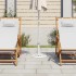 Base de sombrilla de hierro fundido blanco 40x40x32