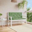 Cojines banco jardín 2 uds tela estampado de hojas 120x50x7 cm