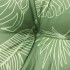 Cojines banco jardín 2 uds tela estampado de hojas 120x50x7