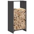 Leñero negro 40x30x80 cm Acero laminado en