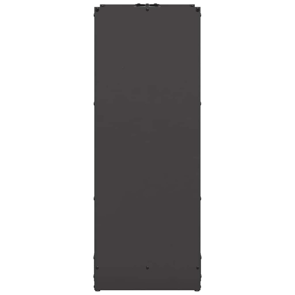 Leñero negro 40x30x80 cm Acero laminado en