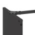 Leñero negro 40x30x80 cm Acero laminado en