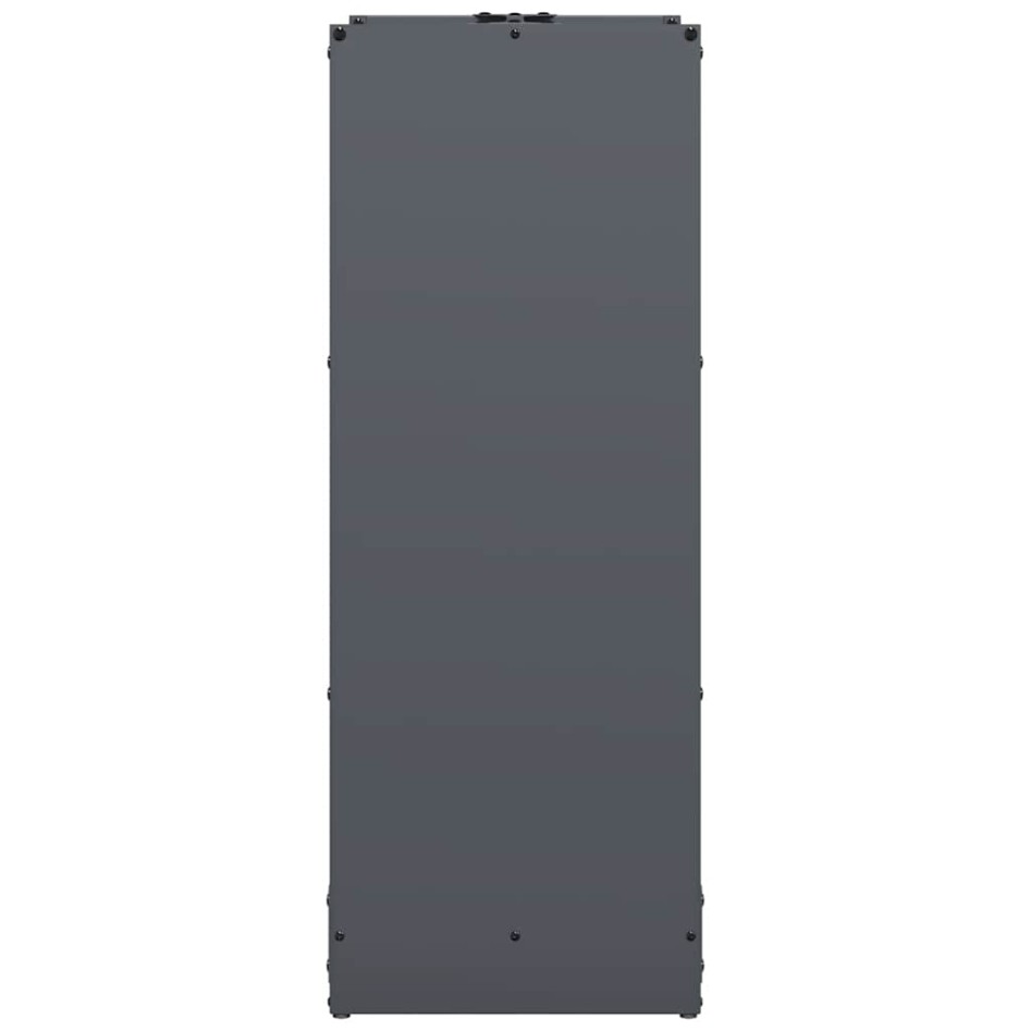 Leñero antracita 40x30x80 cm Acero laminado en