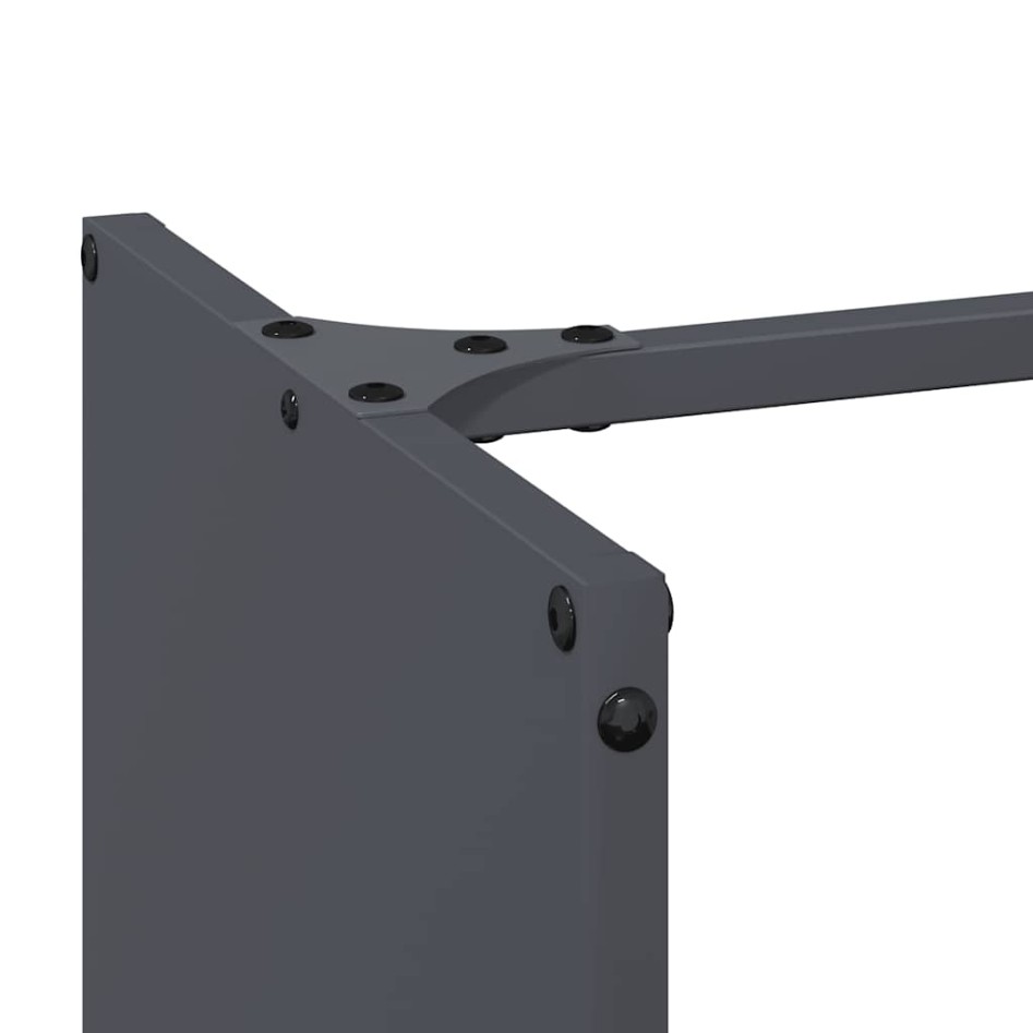 Leñero antracita 40x30x80 cm Acero laminado en