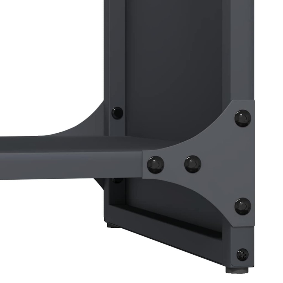 Leñero antracita 40x30x80 cm Acero laminado en