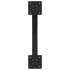 Patas para mesa comedor forma X 2uds acero negro 57x(72-73)
