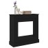 Borde de chimenea roble negro 90x30x90 cm madera