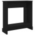 Borde de chimenea roble negro 90x30x90 cm madera