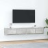 Muebles de TV 2uds madera ingeniería gris hormigón