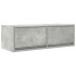 Muebles de TV 2uds madera ingeniería gris hormigón