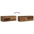 Mueble para TV madera contrachapada envejecida 80x31x25,5