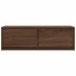 Mueble de TV madera contrachapada roble marrón 80x31x25,5
