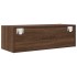 Mueble de TV madera contrachapada roble marrón 80x31x25,5