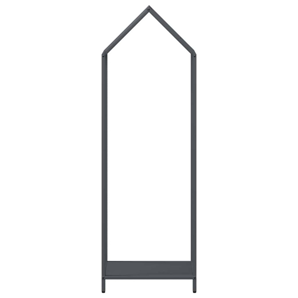 Leñero antracita 40x25x120 cm Acero laminado en