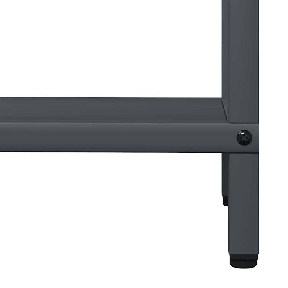 Leñero antracita 40x25x120 cm Acero laminado en