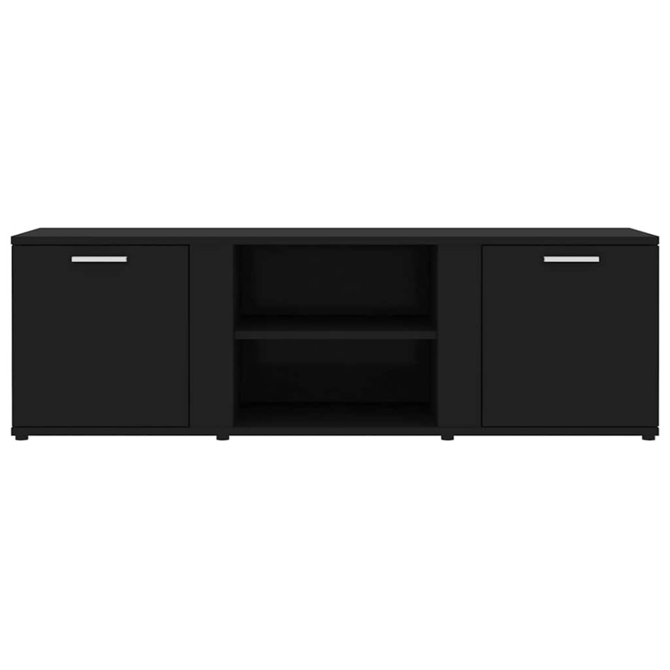 Mueble de TV madera contrachapada negra 120x34x37