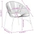 Silla de jardín con forma huevo amarillo y