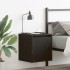 Mesillas de noche de pared 2 uds. Color negro 38x34x40