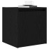 Mesillas de noche de pared 2 uds. Color negro 38x34x40