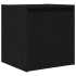 Mesillas de noche de pared 2 uds. Color negro 38x34x40