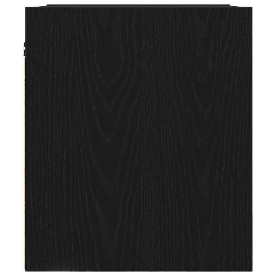 Mesillas de noche de pared 2 uds. Color negro 38x34x40