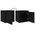 Mesillas de noche de pared 2 uds. Color negro 38x34x40
