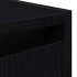 Mesillas de noche de pared 2 uds. Color negro 38x34x40