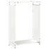 Leñero blanco 60x28x90 cm Acero laminado en