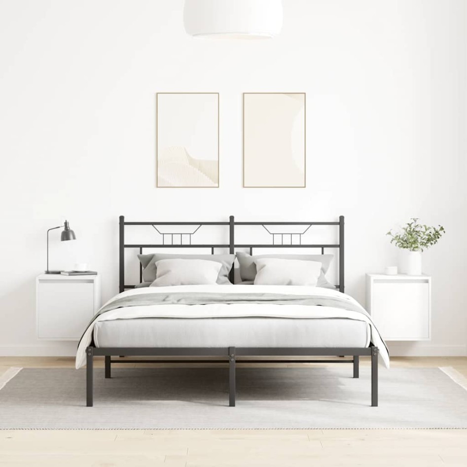 Mesillas de noche de pared 2 uds blanco 38x34x40